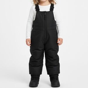 Cherokee Black Unisex Snow Bibs 18M